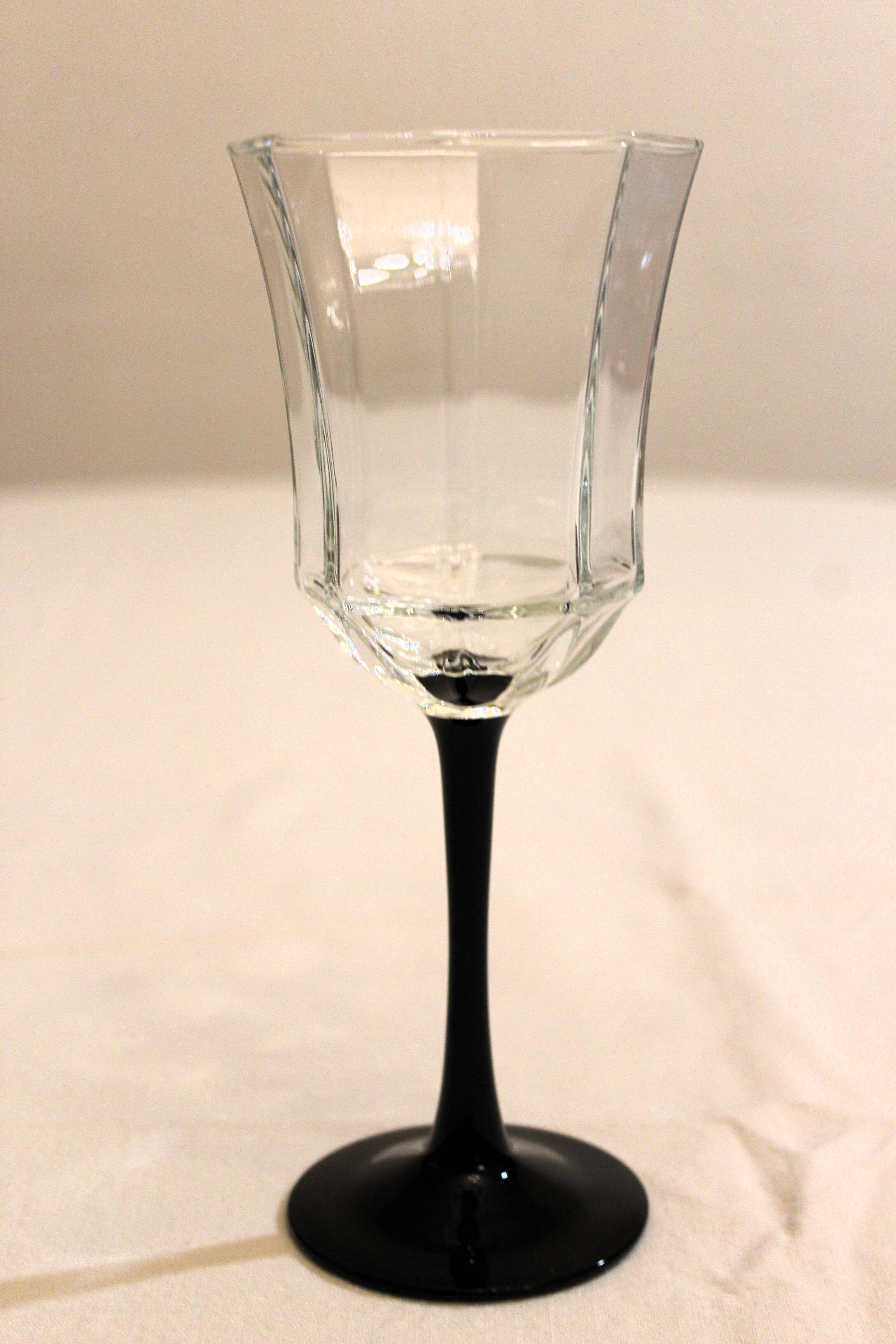 6 verres à eau « Octime » Luminarc noir