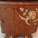 Chene bedside table / vintage 50-60s