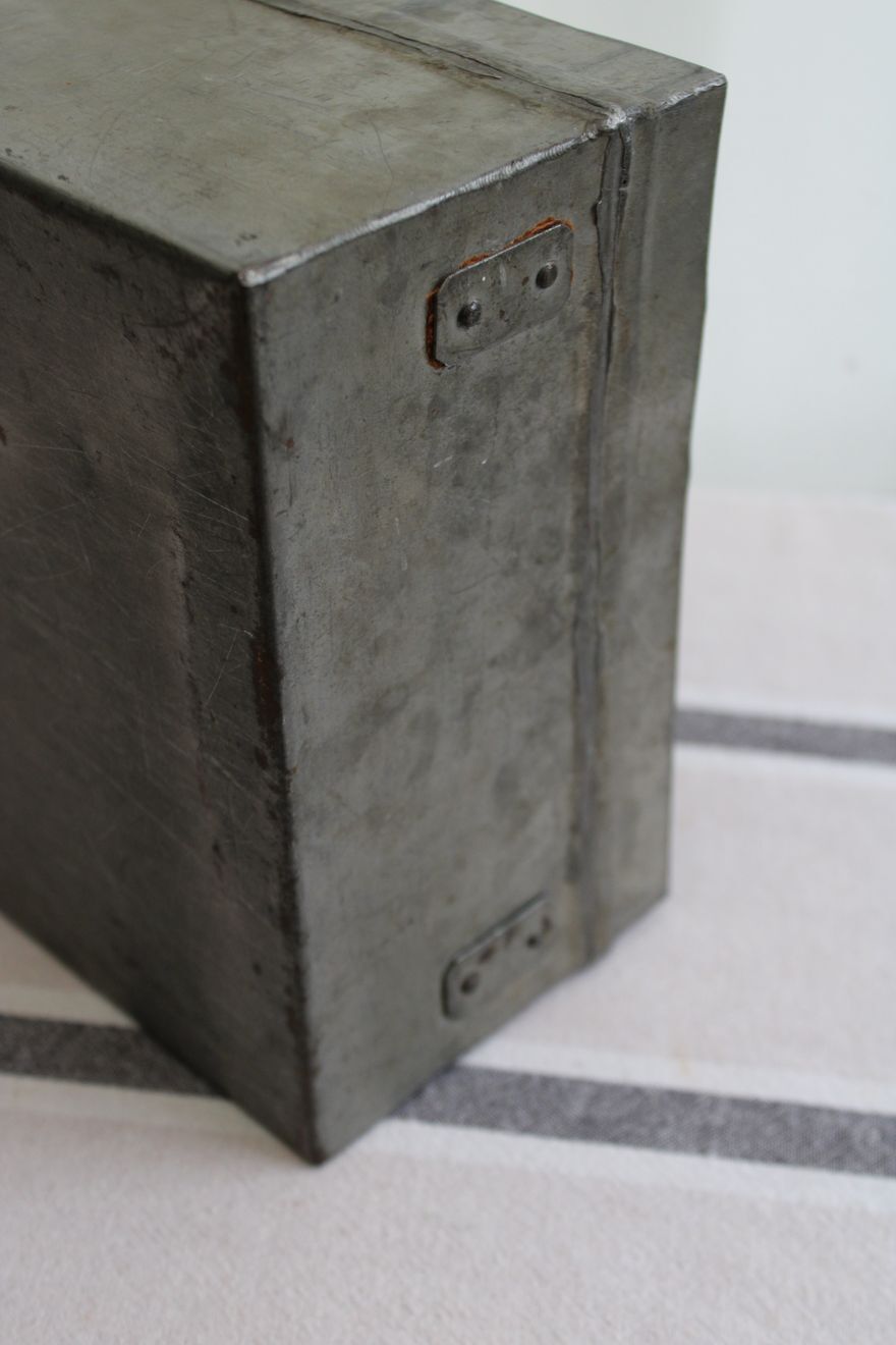 Old wooden military box