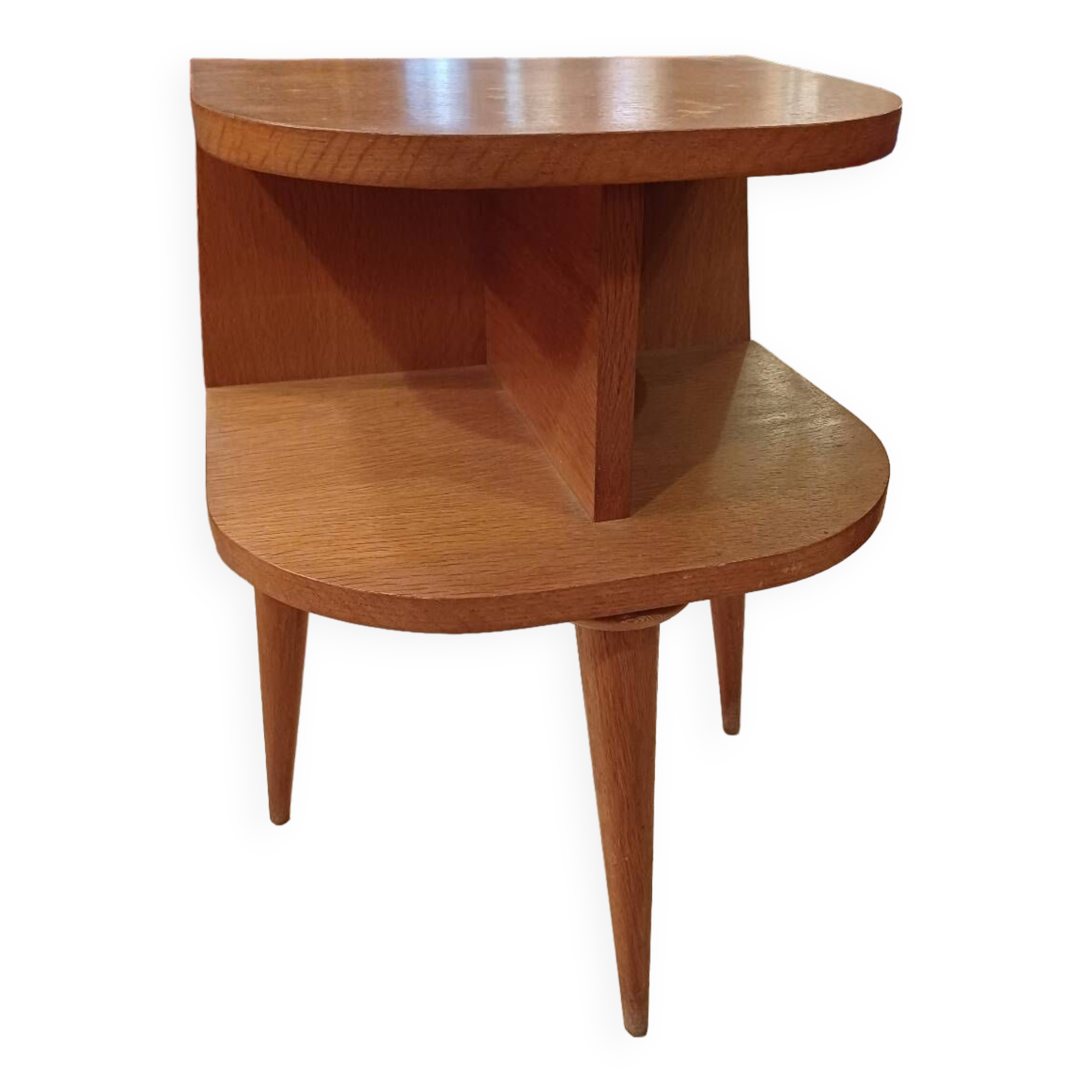 Small side piece of furniture, tripod bedside table 1950