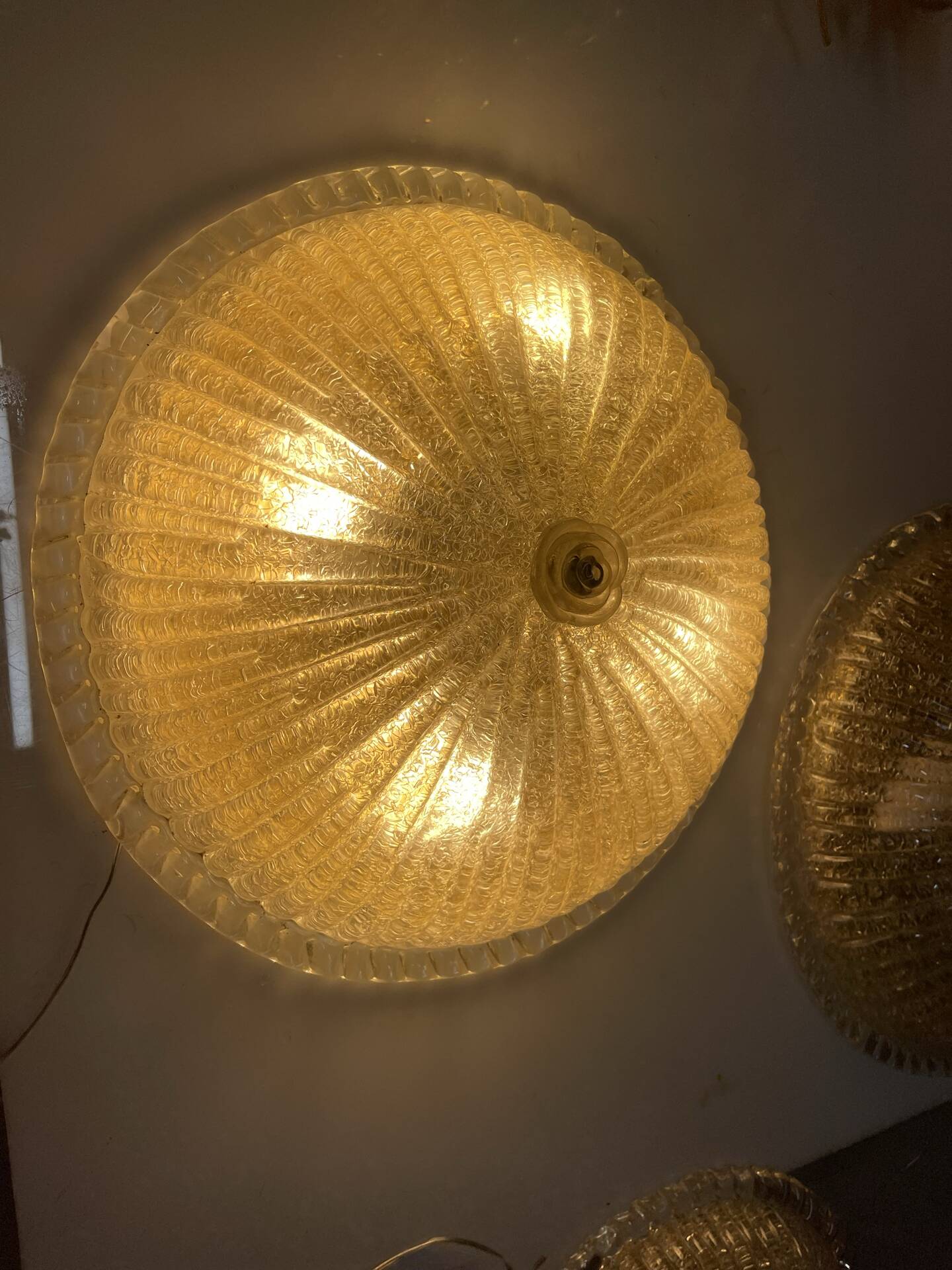 Appliques en verre de Murano, ensemble de 2