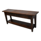 Table d'appoint rustique de style colonial néerlandais antique en teck/chêne