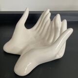 Empty pocket vintage ceramic hands