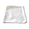 Vintage tablecloth in damask cotton white monogram