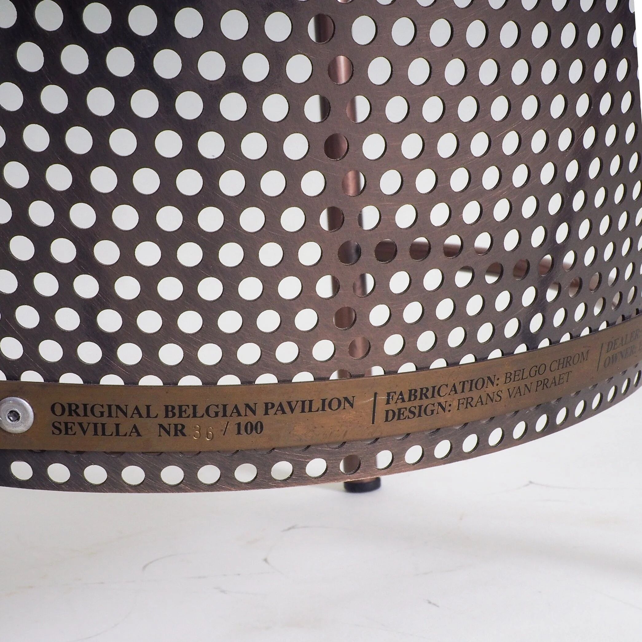 Set of 2 Sevilla EXPO '92 chairs by Frans Van Praet for Belgochrom (#35 & #36 /100)