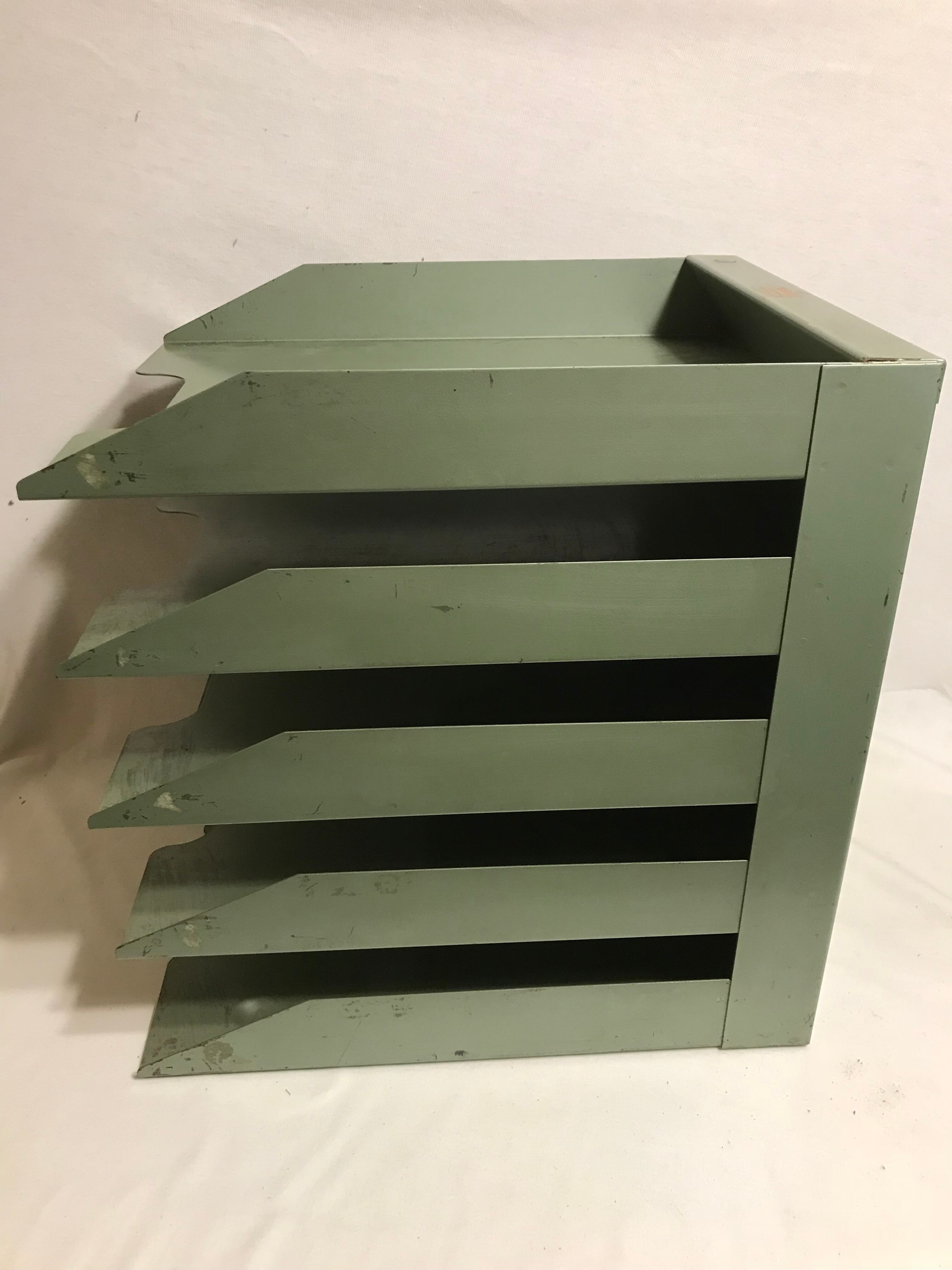 Old locker door documents Colombia metal