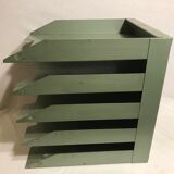 Old locker door documents Colombia metal