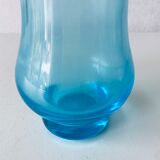 Blue glass decanter