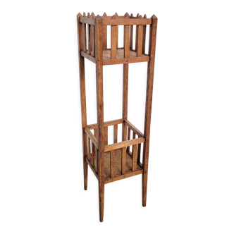 Plant door column oak harness