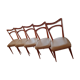 Set of 5 vintage chairs in skai
