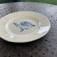 Digoin France cake dish with antique blue rose pattern