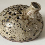 Vase céramique grès pyrité vintage design années 60