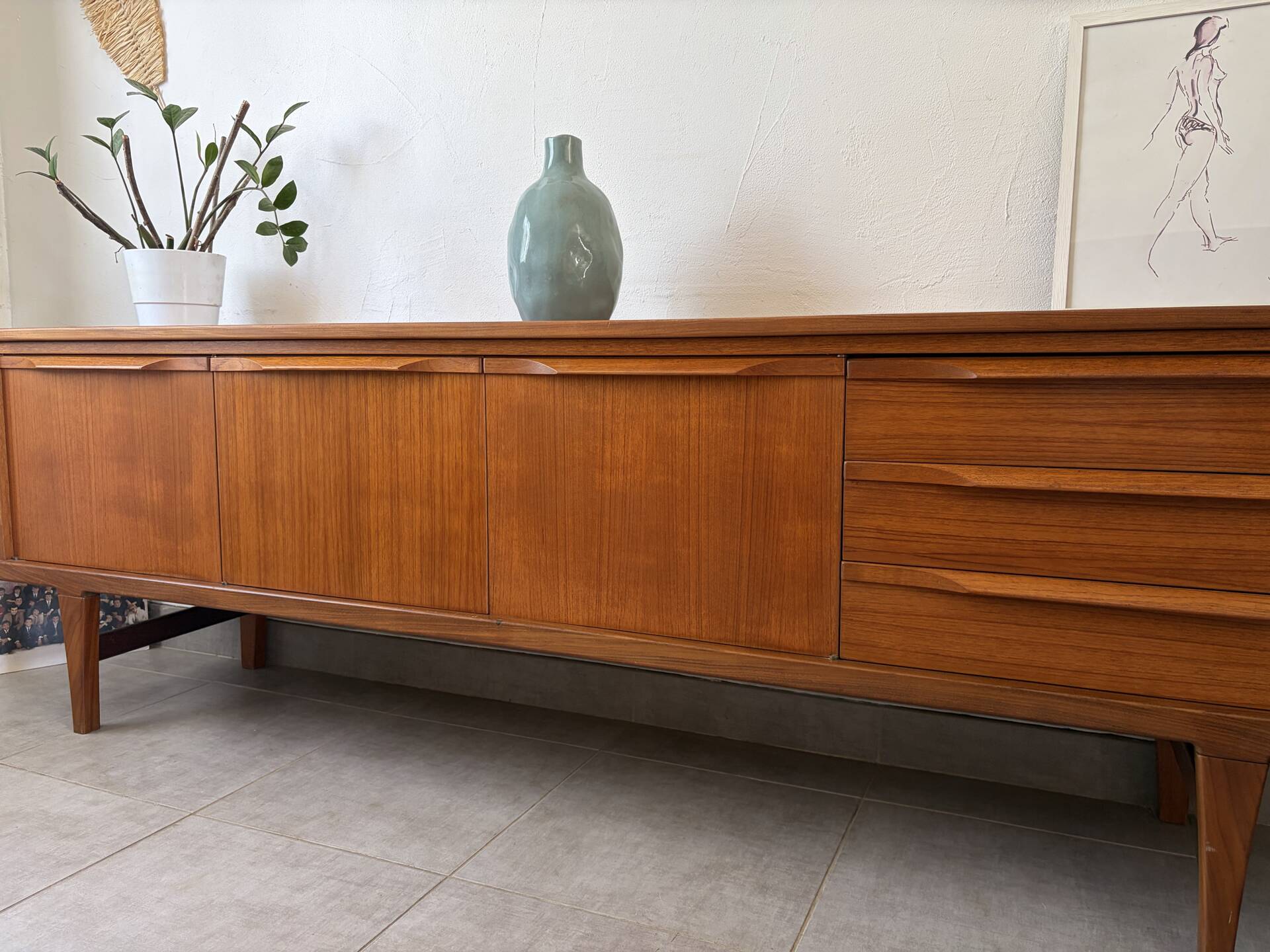 Vintage Scandinavian teak sideboard