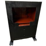Cabinet meuble TV en laque de Chine décor Japon