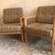 Pair of vintage armchairs midcentury Walter Knoll