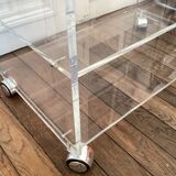 Design table in Hyalo plexiglass