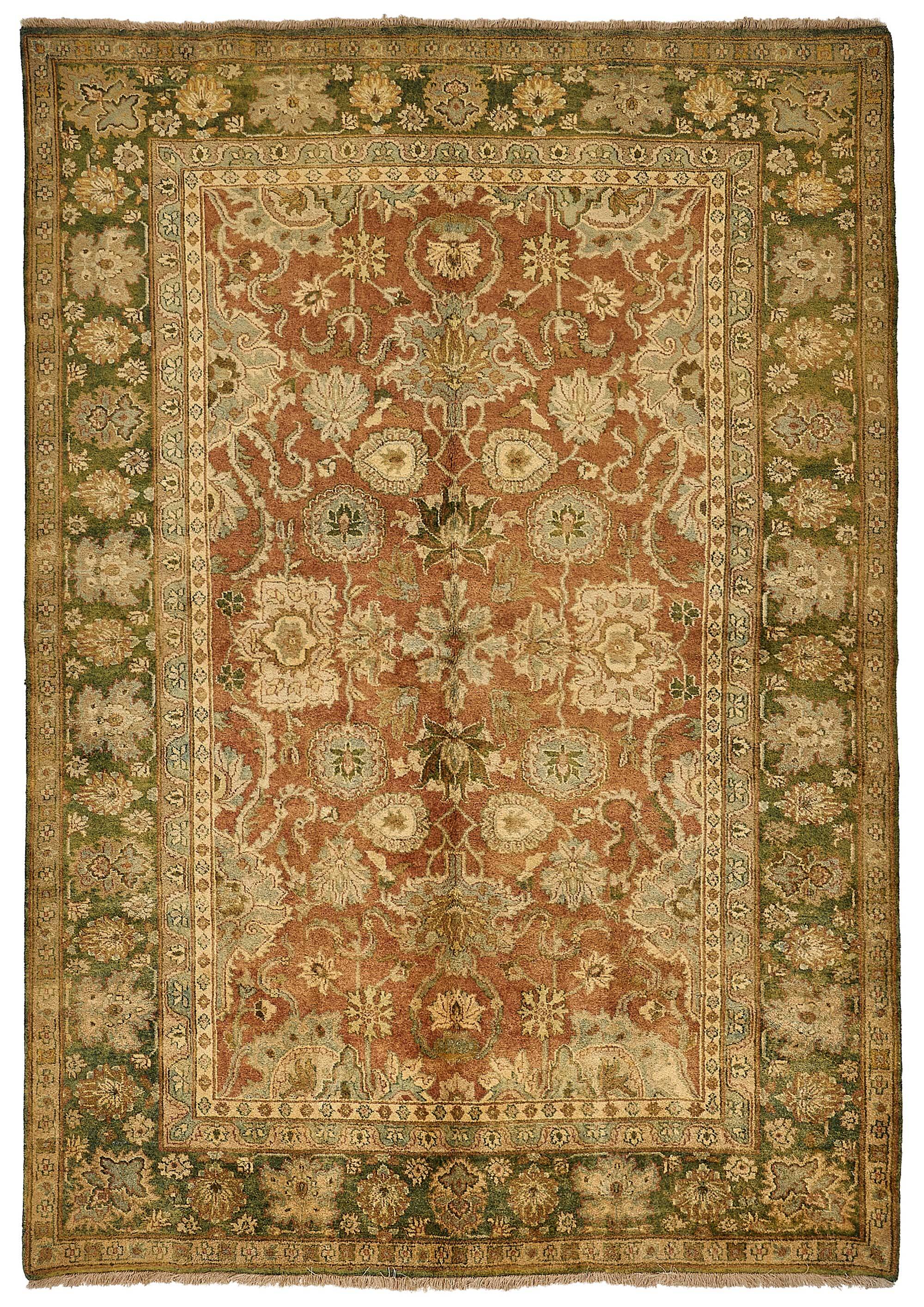 Turkish Handknotted Wool Oushak Rug 186 cm x 265 cm