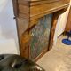 Antique Walnut Carved Wood Fireplace – Decorative Fireplace Mantel