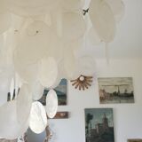 Luster with mother-of-pearl grapevines