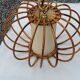 70s rattan pendant light