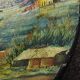 Antique cold-painted Cupino plate, late 19th century, Italy, majolica