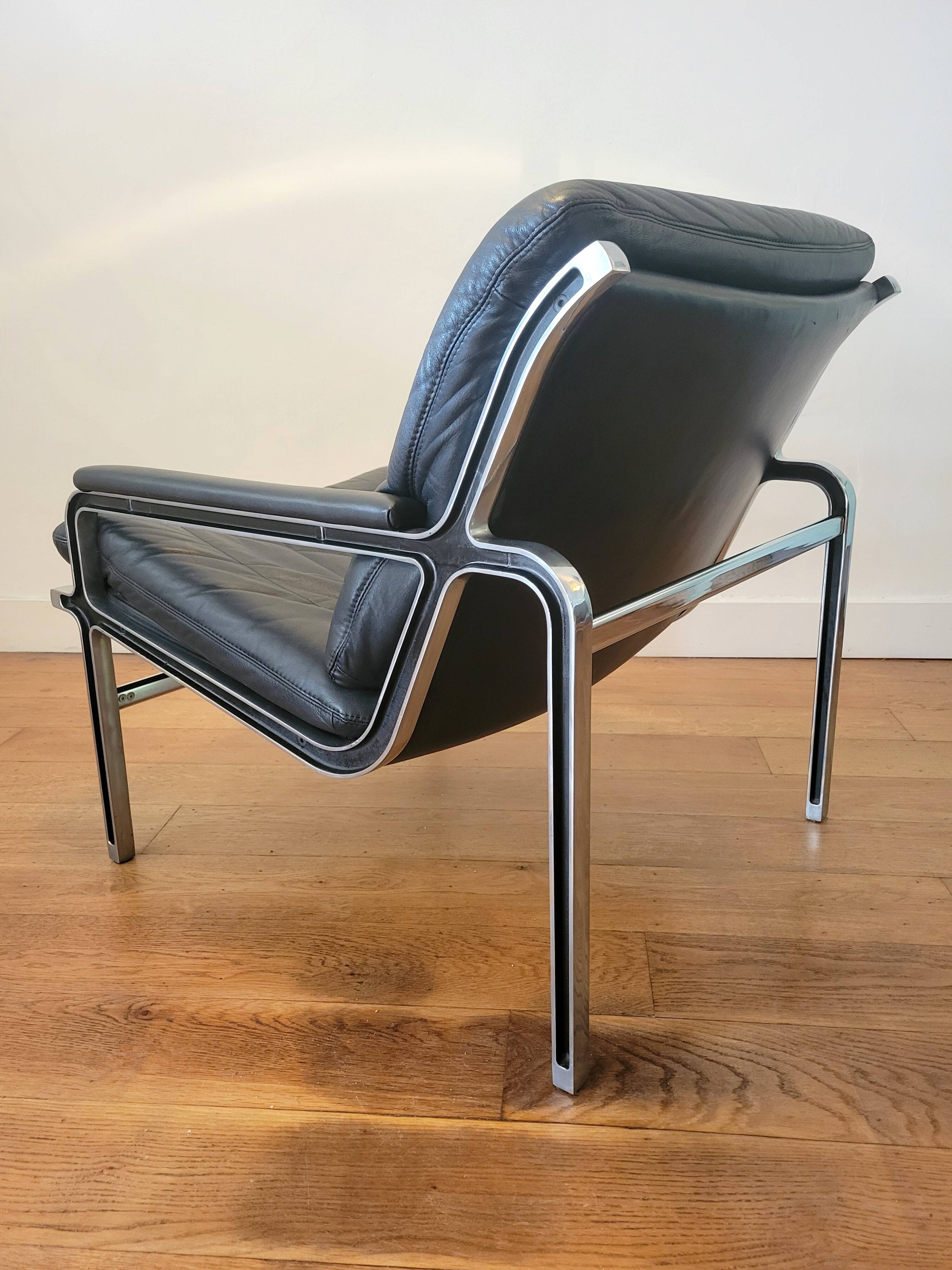 Mid-century modern lounge chair by André Vandenbeuck for Strässle 1960