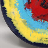 1970s Gorgeous Decorative Plated or Centerpiece by Frumento Spotorno. Made in Italy