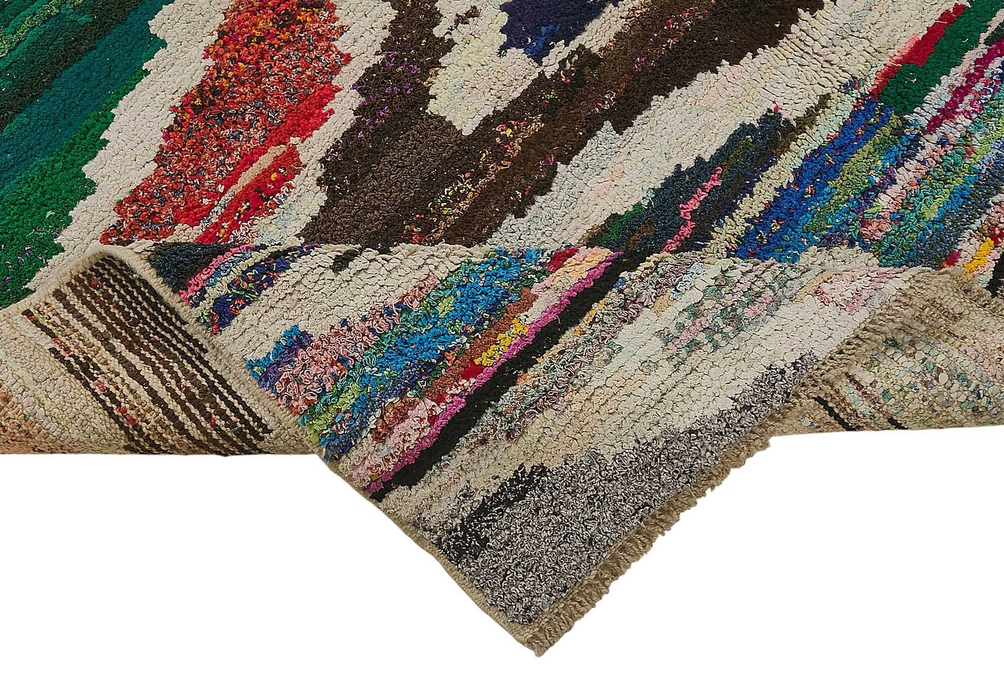 Handwoven Turkish Recycled Boho Rug 174 cm x 271 cm