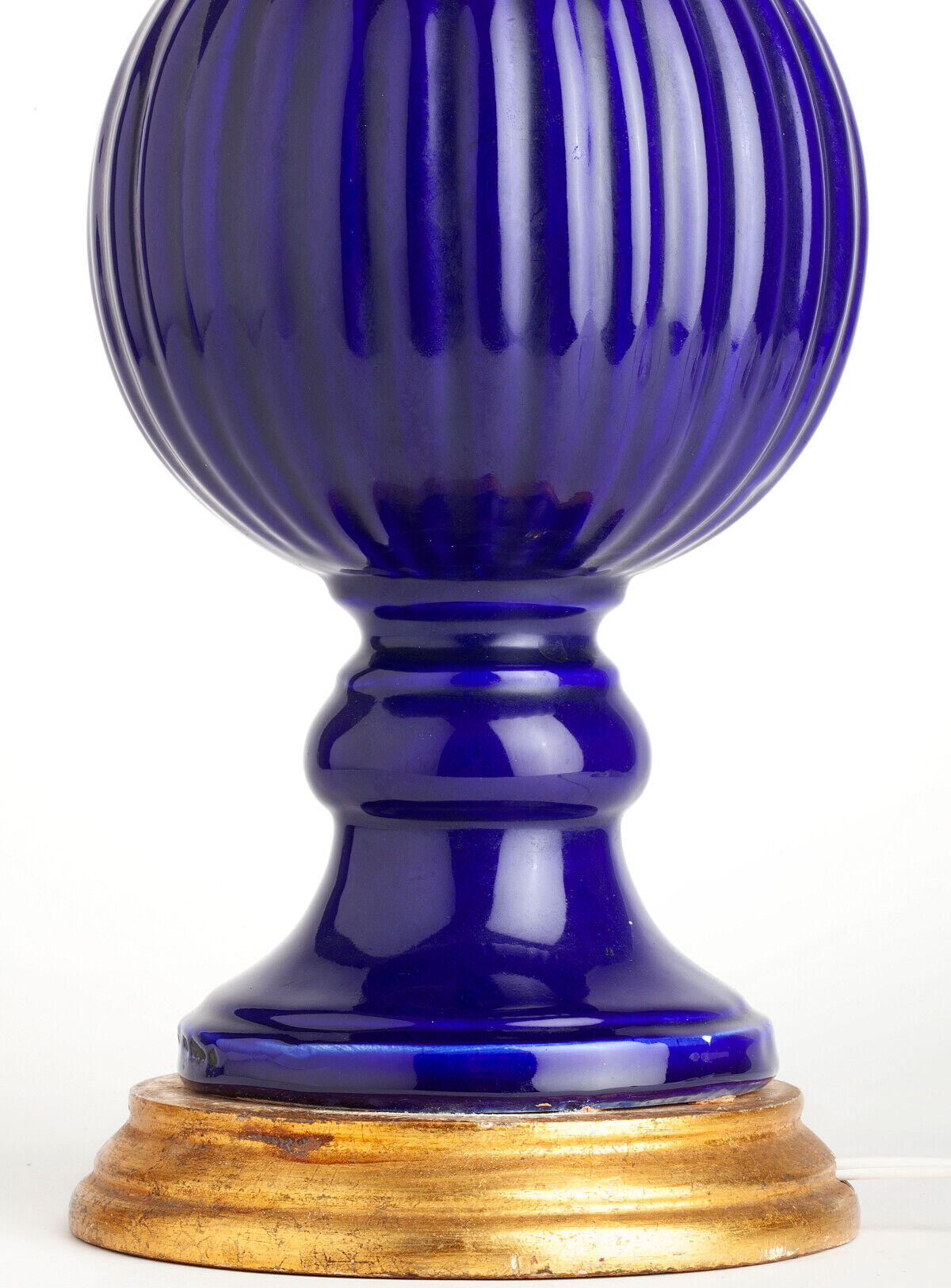 Cobalt-blue Manises lamp