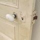 Old interior door wood painted vintage porcelain handle N°1