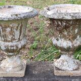 Pair of antique Medici stone vases