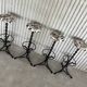 4 newly upholstered chain barstools