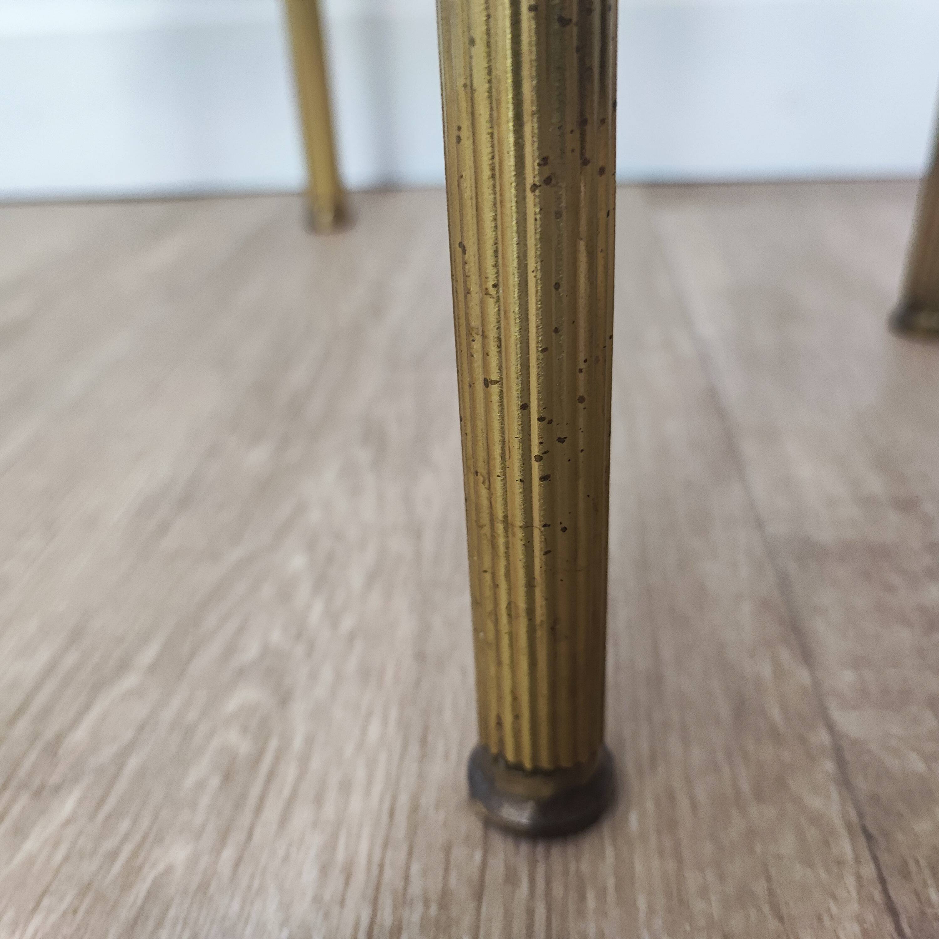 Brass side table/end table