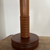 Art Deco turned wood lamp
