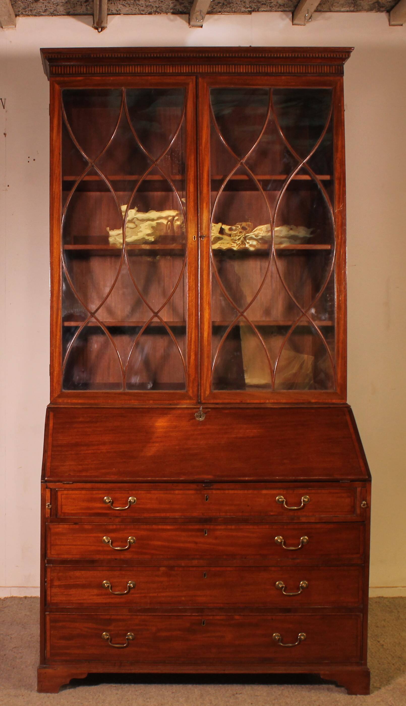 18th Century Mahogany Secretary - England