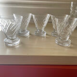 Argental Saint Louis crystal glasses