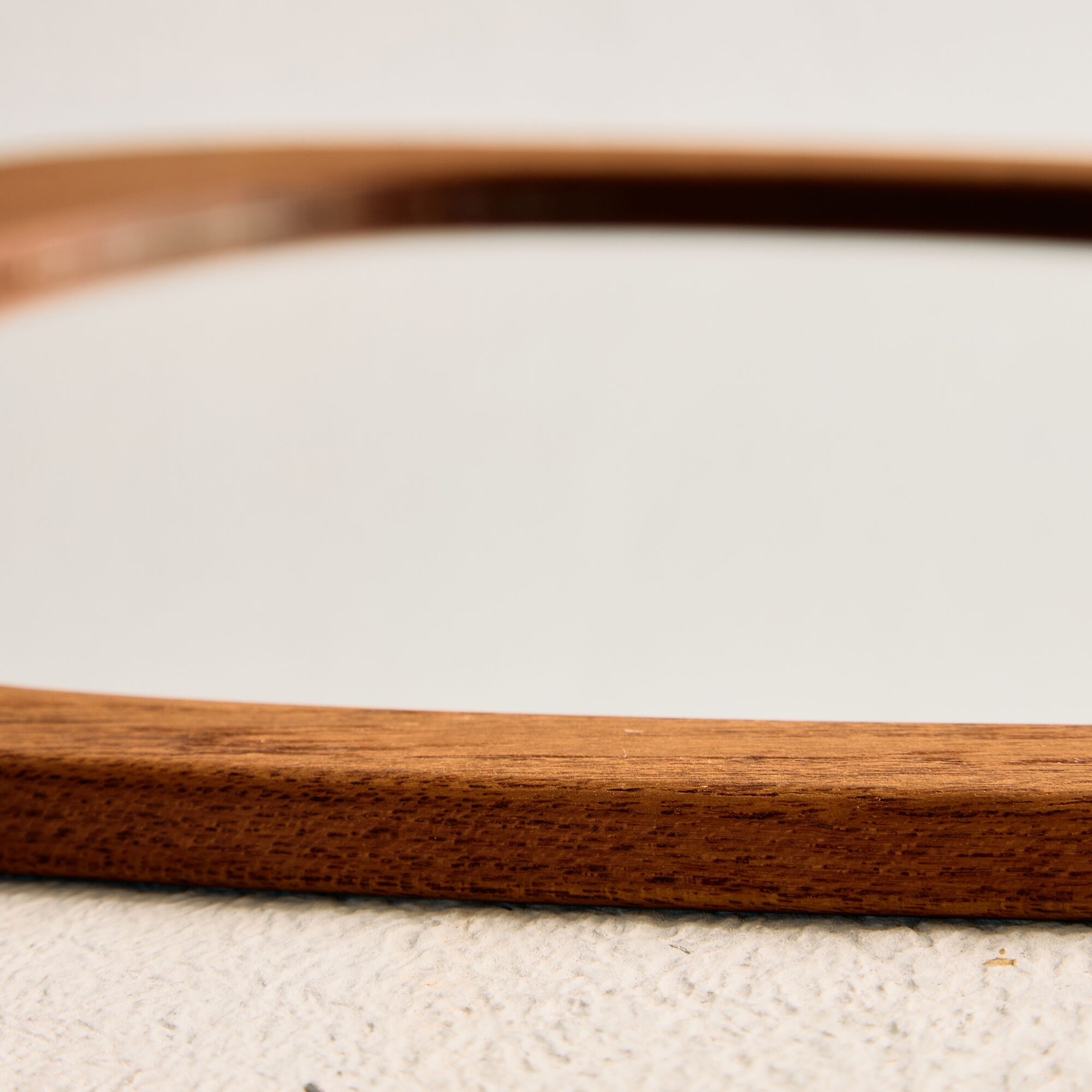 Framed mirror in teak
