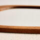 Framed mirror in teak