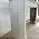 19th century white Carrara marble fireplace
