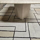 1980's travertine coffee table