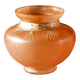 Art Deco enamelled blown glass vase