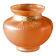 Art Deco enamelled blown glass vase