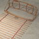 Wall-mounted coat rack in rattan, Czechoslovakia 1960