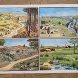 Pedagogical school poster frame