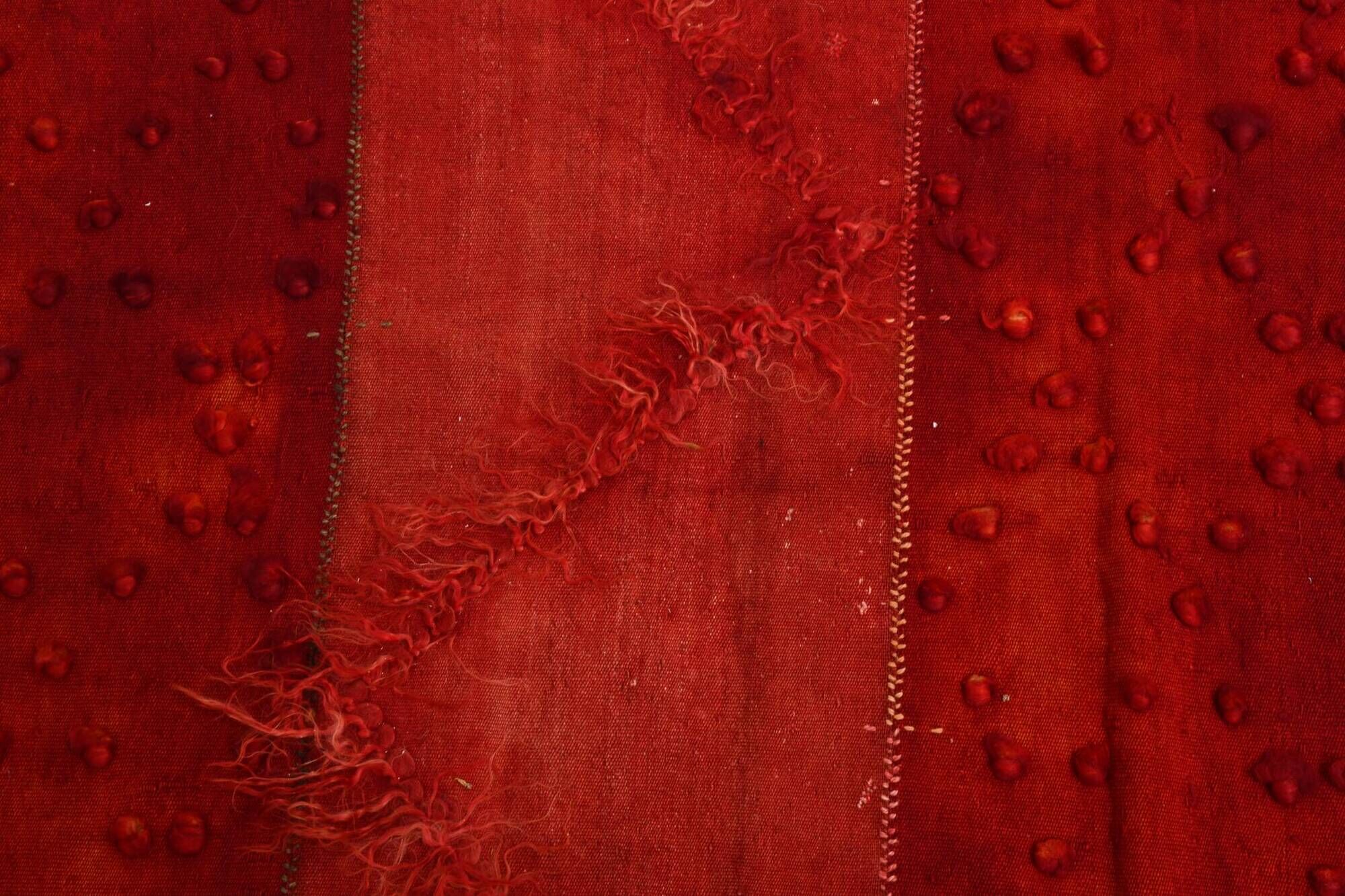 Turkish Vintage Anatolian Kilim Carpet, Shades Of Wine Red Boho Decor