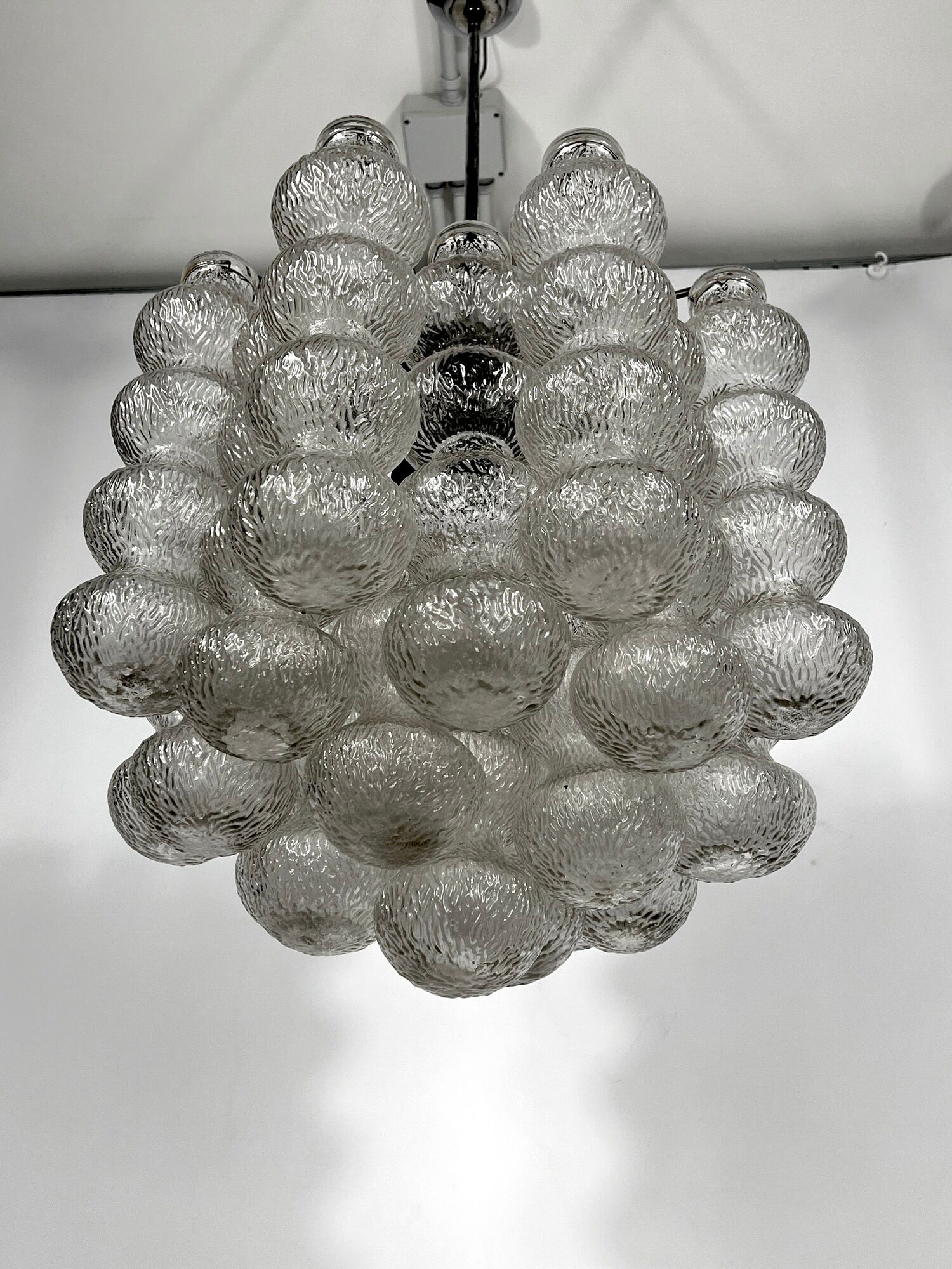 Mid-Century Murano Bubble Glass chandelier from 60s
