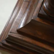 Antique oak barley twist pedestal / plant stand – 109 cm height