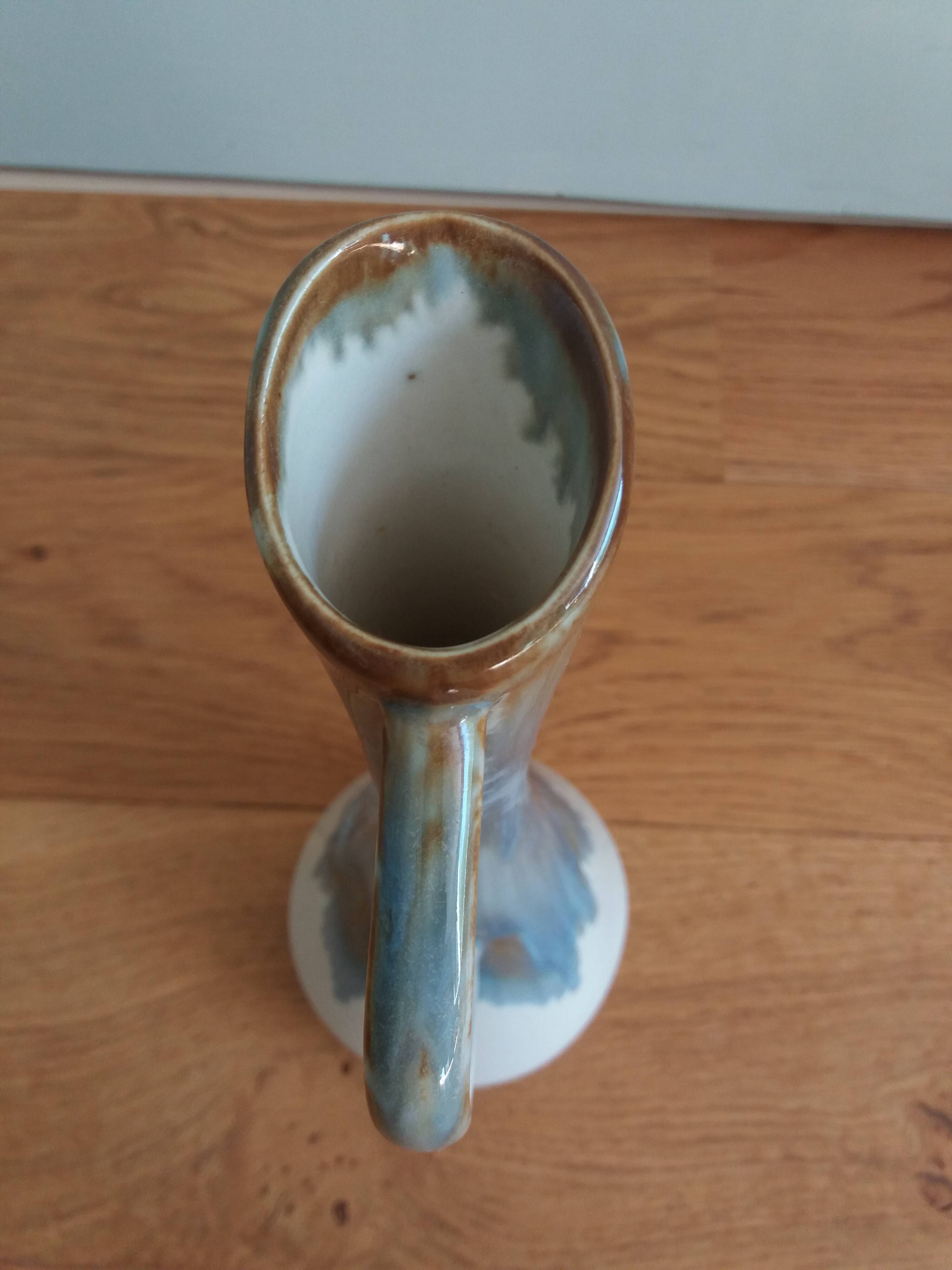 Rhoda clouds stoneware pitcher vase