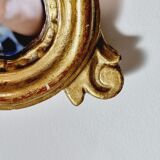 Mirror rocaille wood and stuck