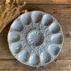 Digoin Sarreguemines France oyster dish in gray slip
